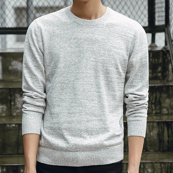 Casual Slim Fit Cotton Knitted Mens Sweater