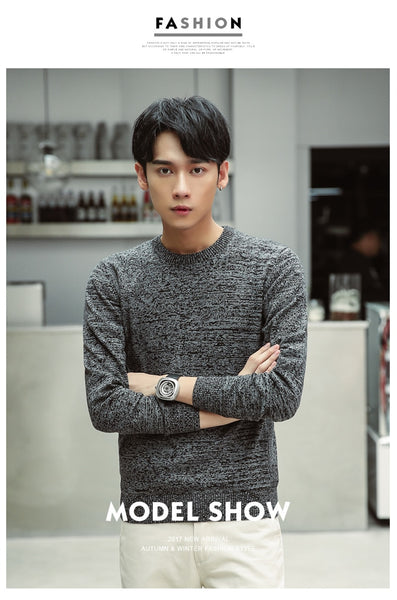 Casual Slim Fit Cotton Knitted Mens Sweater