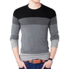 O-Neck Striped Slim Sweater