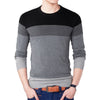 O-Neck Striped Slim Sweater