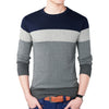 O-Neck Striped Slim Sweater