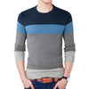 O-Neck Striped Slim Sweater