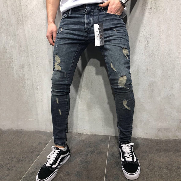 Fashion Range SIKETU Jeans Men Mid Waist Casual